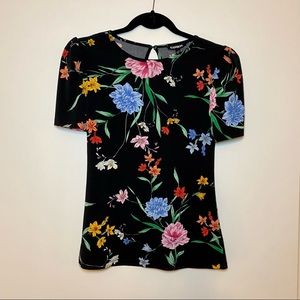 EXPRESS - multi-color floral blouse